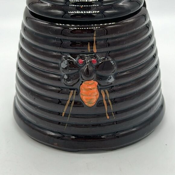 Vintage Honey Pot Japan DAR Brown with Bee - Picture 2 of 11